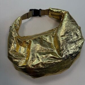 NEW Nūnoo Gold Shoulder Bag